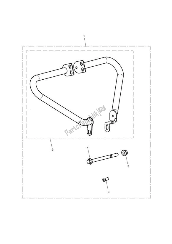 All parts for the Engine Dresser Bar Kit of the Triumph America Carburettor 790 2002 - 2007
